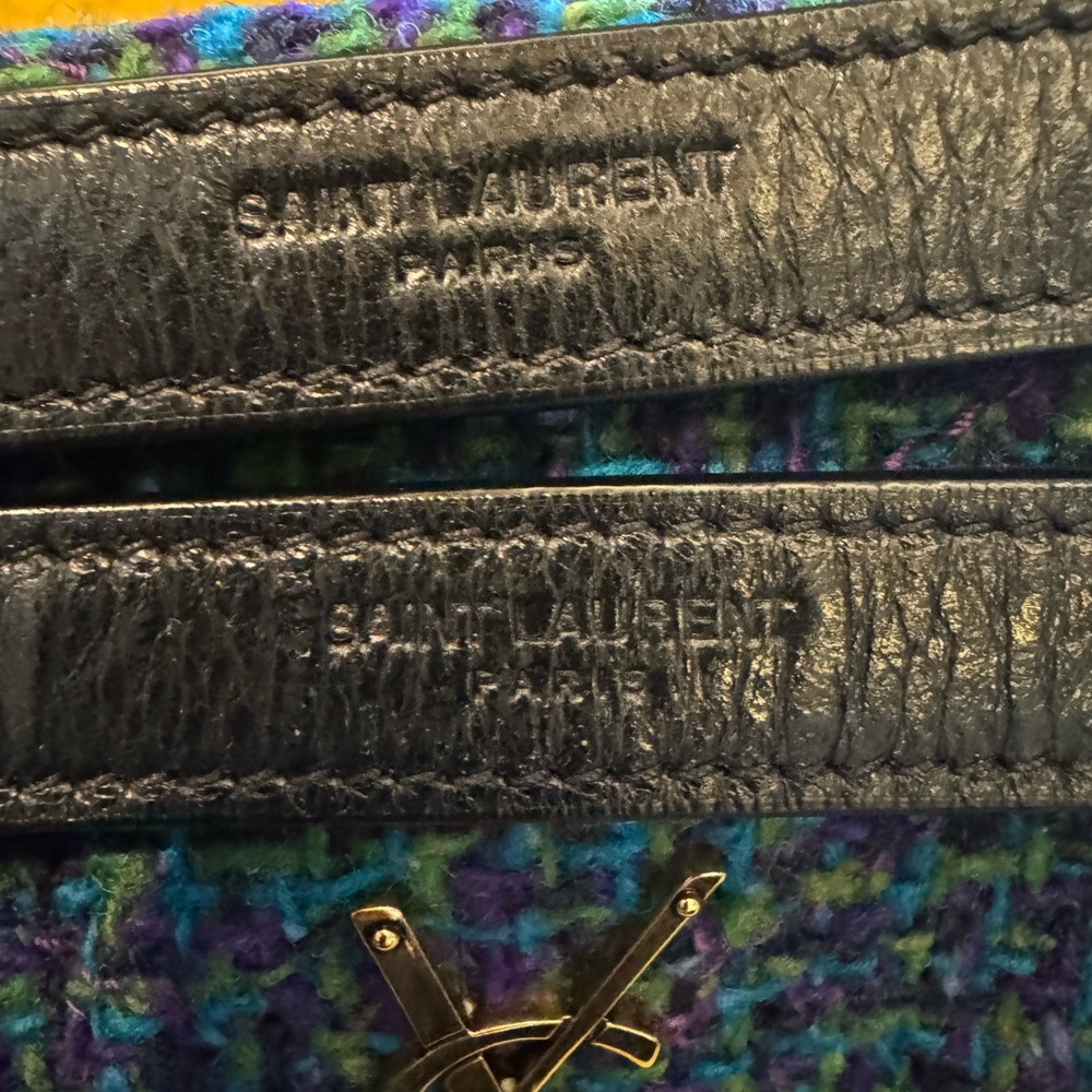 Yves Saint Laurent Tweed Calfskin Matelasse Monogram Niki Bag - Picture 14 of 16